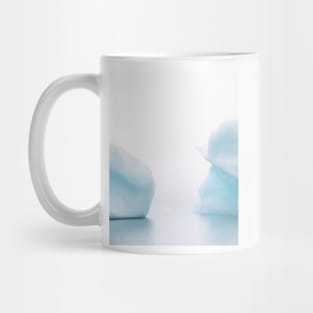 Moody Iceberg Duet in Iceland&#39;s Glacier Lagoon in Fog – Landscape Photography Mug